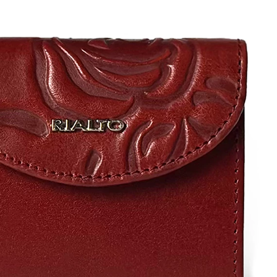 Rosa Leather Wallet Mini Ruby