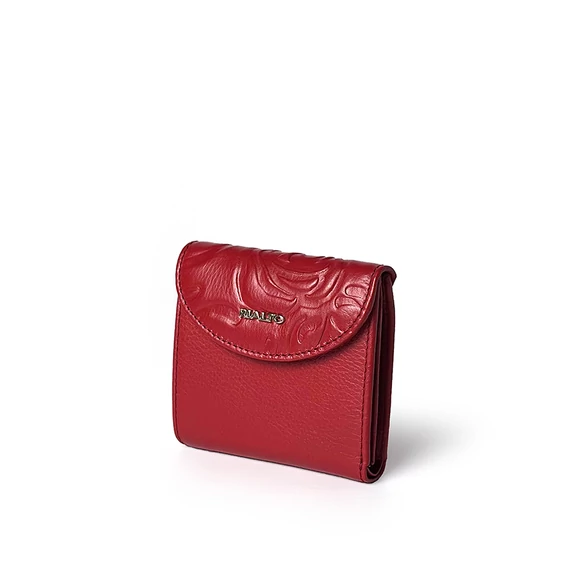 Rosa Nappa Leather Wallet Mini Ruby