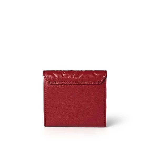Rosa Nappa Leather Wallet Mini Ruby