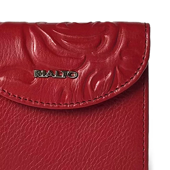 Rosa Nappa Leather Wallet Mini Ruby