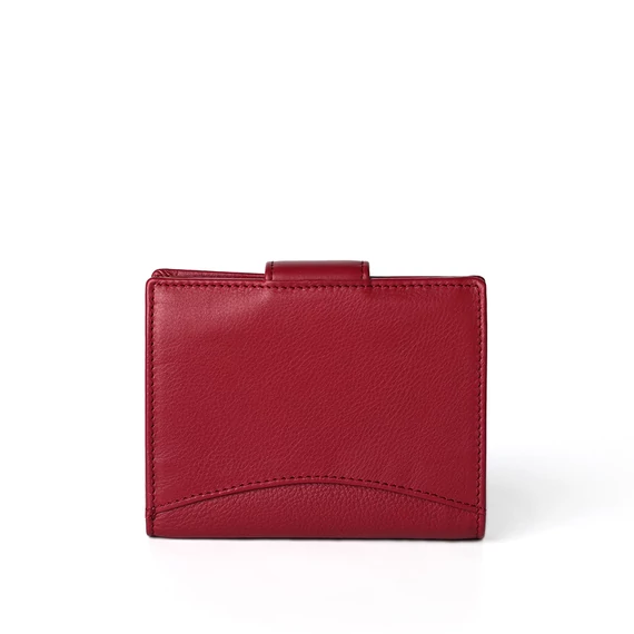Nappa Leather Wallet Midi Ruby