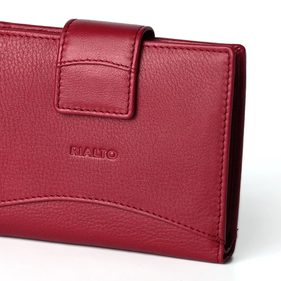 Nappa Leather Wallet Midi Ruby