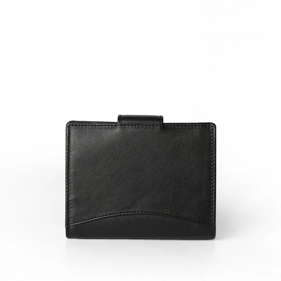 Nappa Leather Wallet Midi Noir