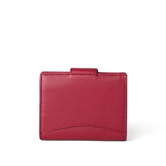 Nappa Leather Wallet Midi Ruby