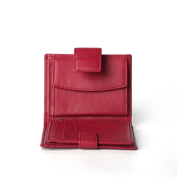 Nappa Leather Wallet Midi Ruby