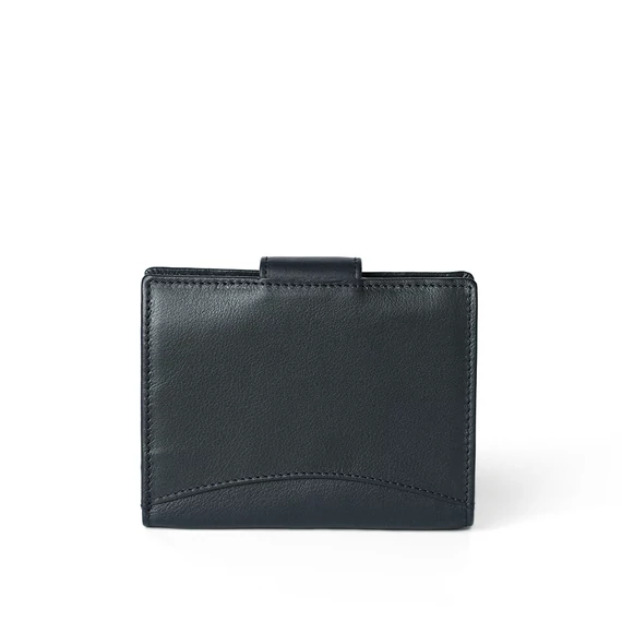 Nappa Leather Wallet Midi Navy