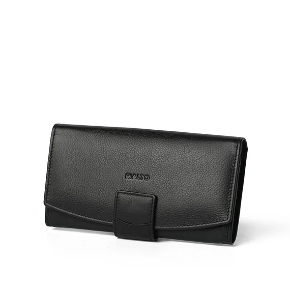  Nappa Leather Wallet Grande Noir
