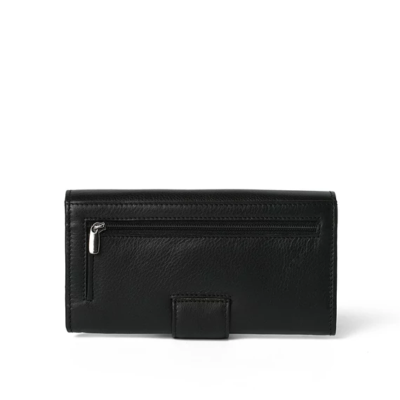  Nappa Leather Wallet Grande Noir