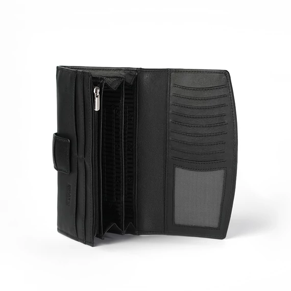  Nappa Leather Wallet Grande Noir