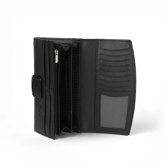  Nappa Leather Wallet Grande Noir