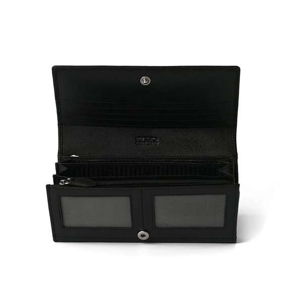  Nappa Leather Wallet Grande Noir