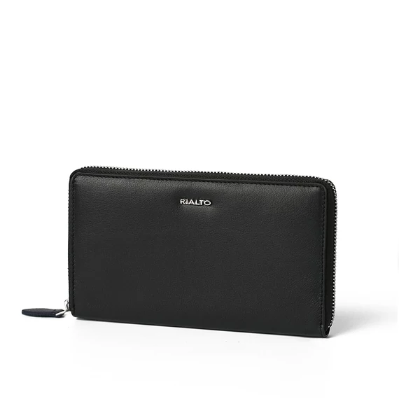 Nappa Leather Wallet Grande Noir
