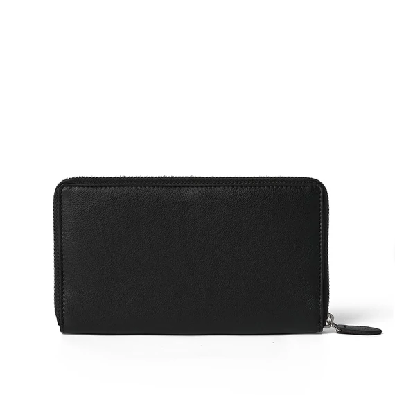 Nappa Leather Wallet Grande Noir