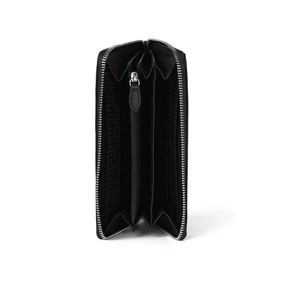 Nappa Leather Wallet Grande Noir