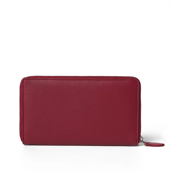 Nappa Leather Wallet Grande Ruby