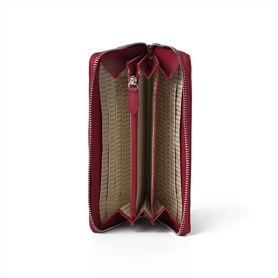 Nappa Leather Wallet Grande Ruby