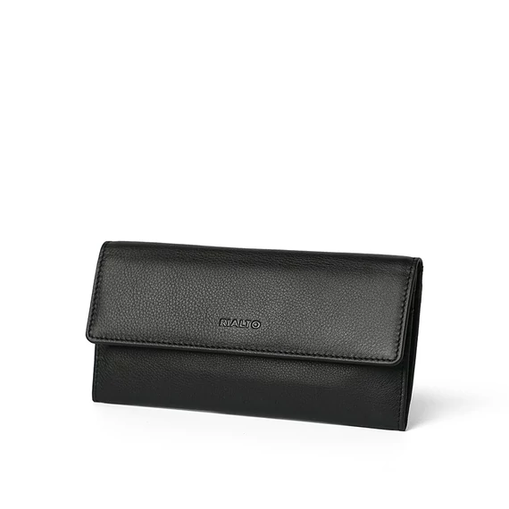 Nappa Leather Wallet Grande Noir