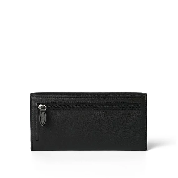 Nappa Leather Wallet Grande Noir