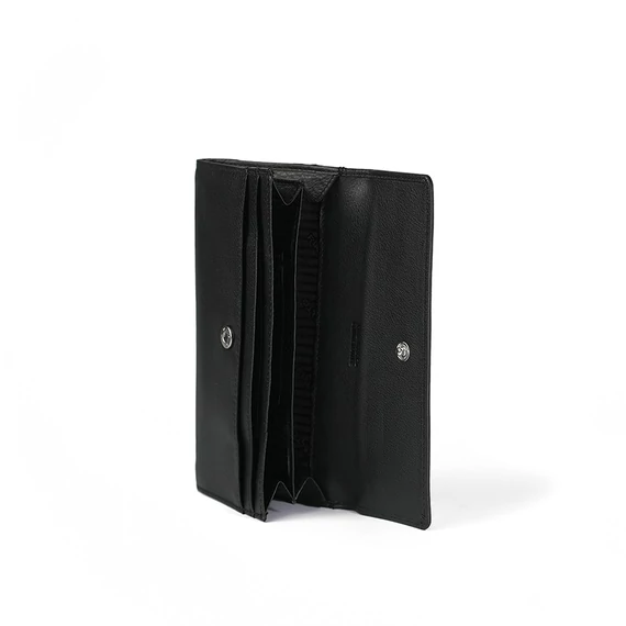 Nappa Leather Wallet Grande Noir