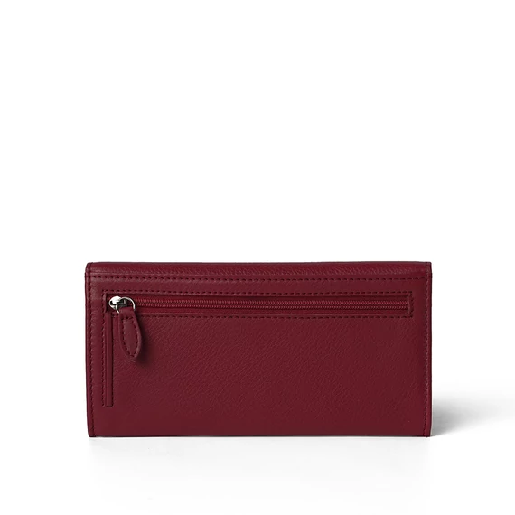 Nappa Leather Wallet Grande Ruby