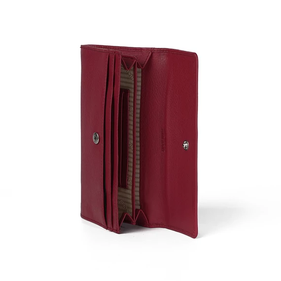 Nappa Leather Wallet Grande Ruby