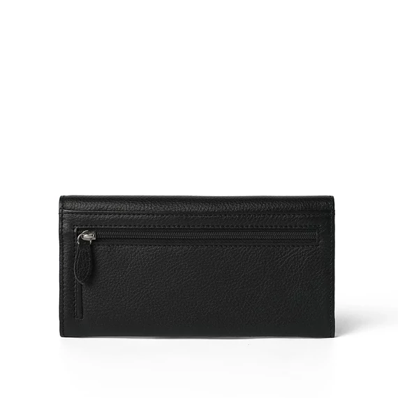 Nappa Leather Wallet Grande Noir