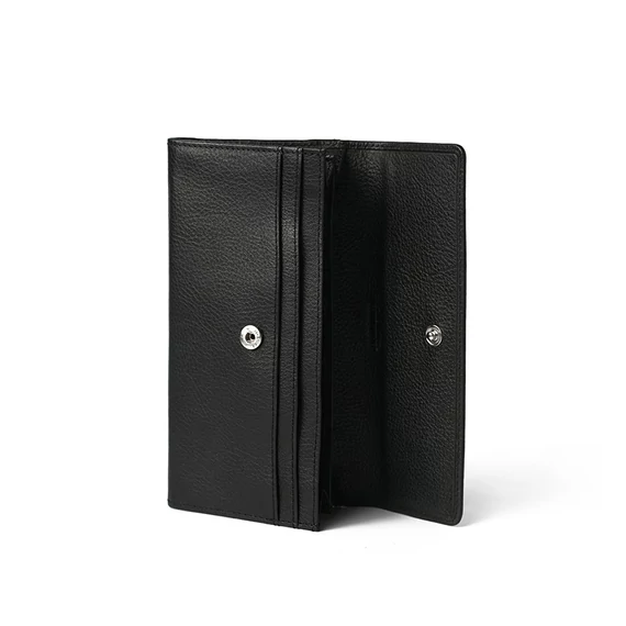 Nappa Leather Wallet Grande Noir