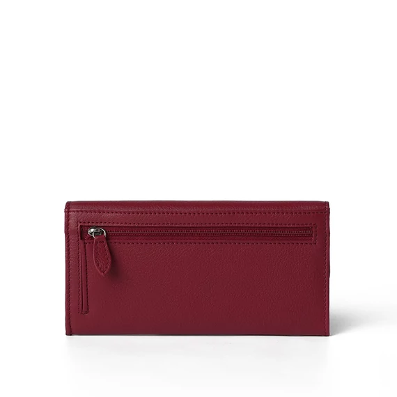 Nappa Leather Wallet Grande Ruby