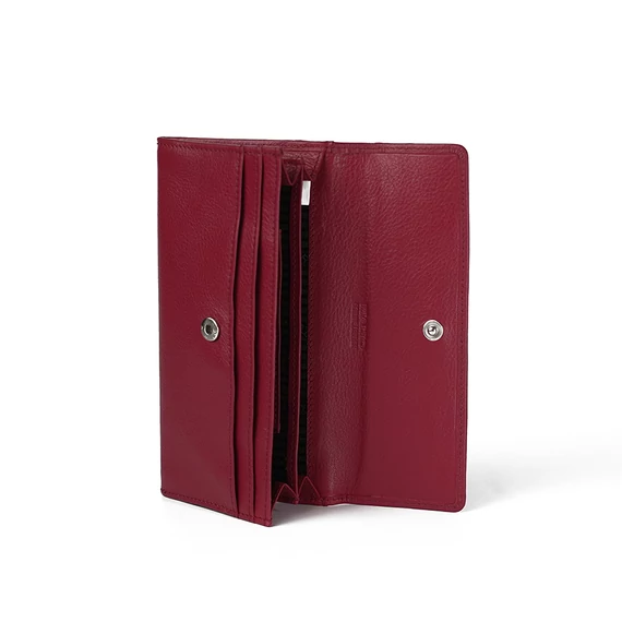 Nappa Leather Wallet Grande Ruby