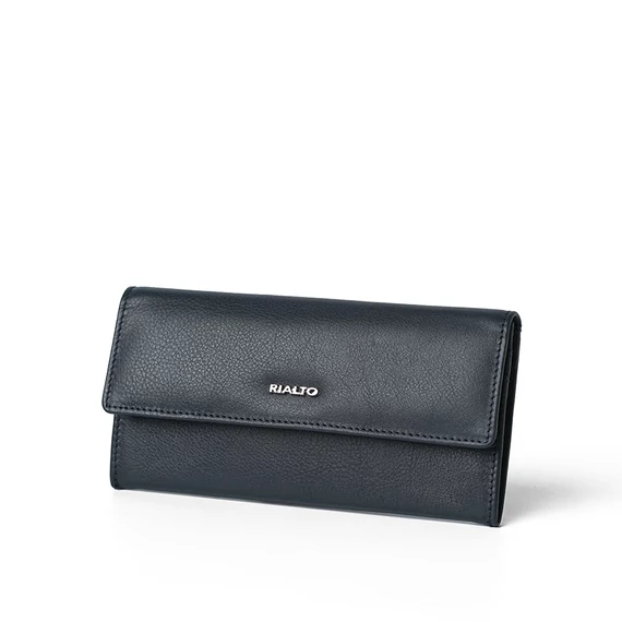Nappa Leather Wallet Grande Navy