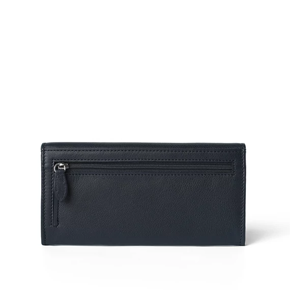 Nappa Leather Wallet Grande Navy
