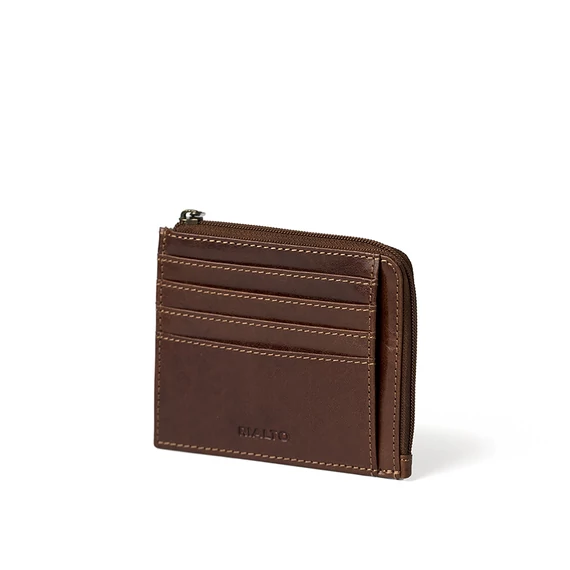 Vachetta Leather Wallet Marone