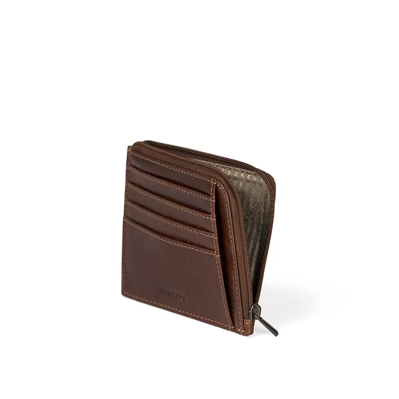 Vachetta Leather Wallet Marone