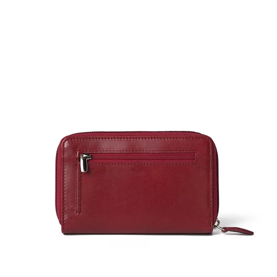  Leather Wallet Midi Ruby