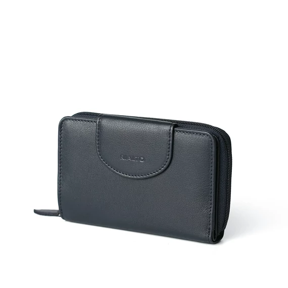  Nappa Leather Wallet Midi Navy