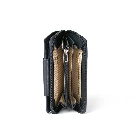  Nappa Leather Wallet Midi Navy