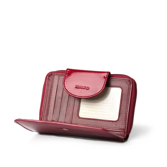 Patent Leather Wallet Midi Ruby
