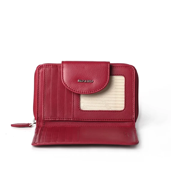  Nappa Leather Wallet Midi Ruby