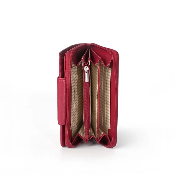  Nappa Leather Wallet Midi Ruby