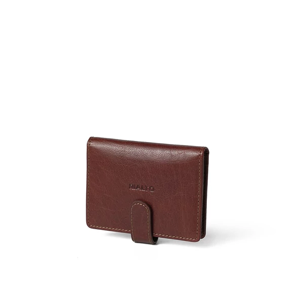 Leather Cardholder Marone