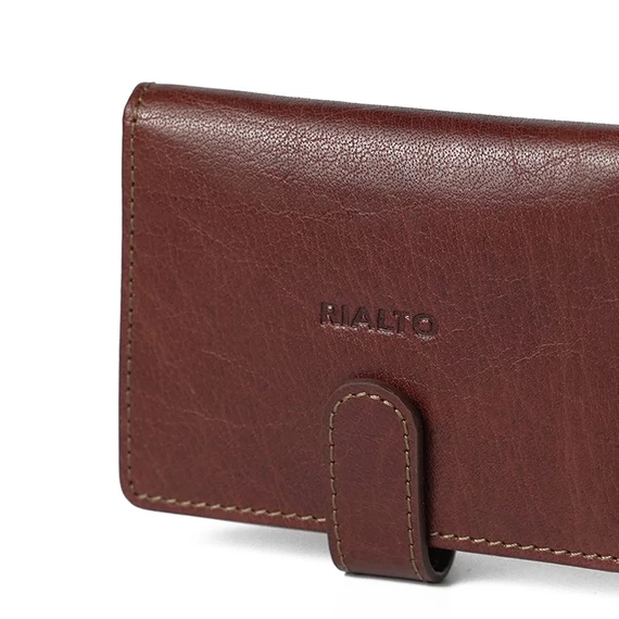 Leather Cardholder Marone
