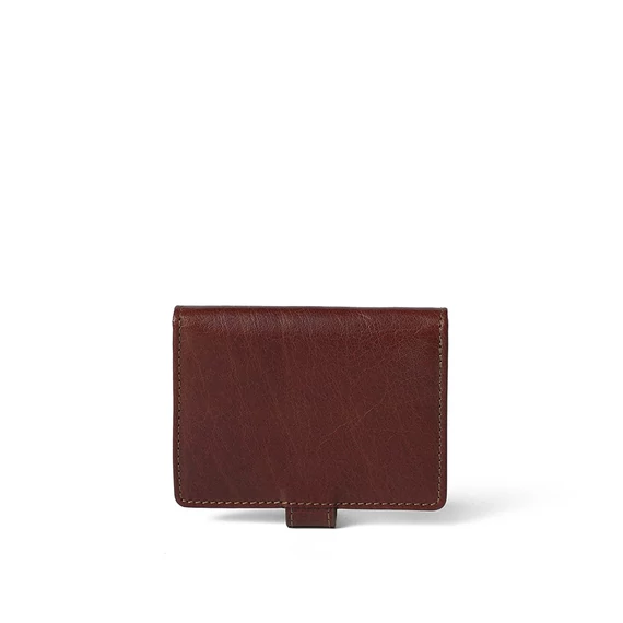 Leather Cardholder Marone