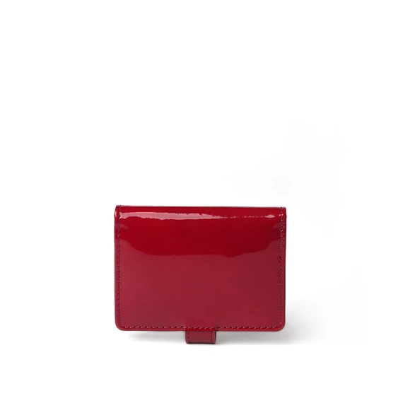 Patent Leather Cardholder Ruby