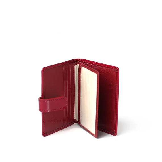 Patent Leather Cardholder Ruby
