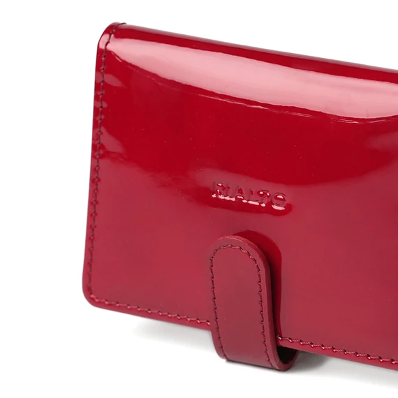 Patent Leather Cardholder Ruby
