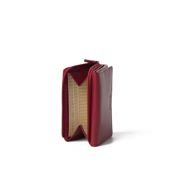 Leather Wallet Midi Ruby