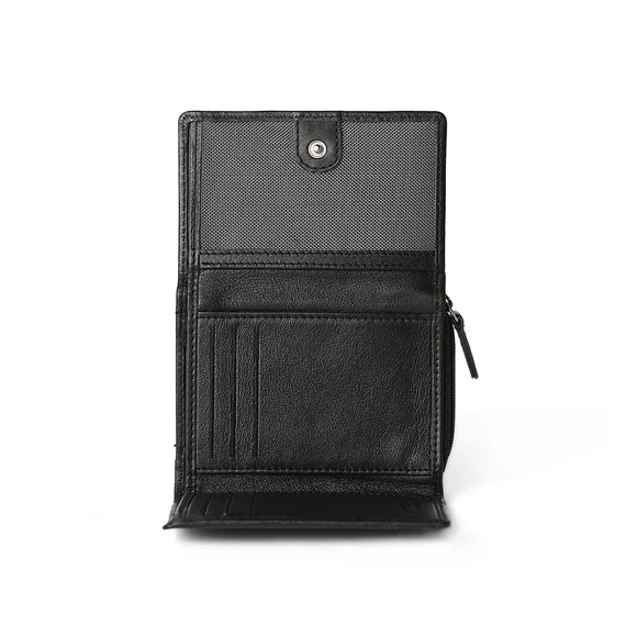  Nappa Leather Wallet Midi Noir
