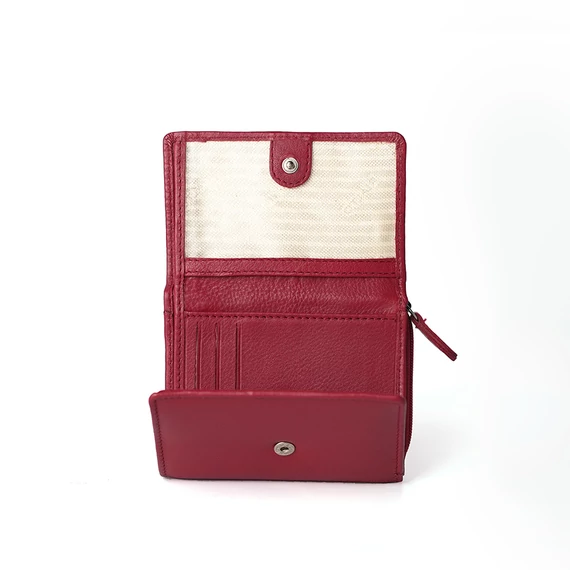  Nappa Leather Wallet Midi Ruby