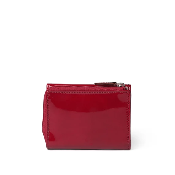 Patent Leather Wallet Midi Ruby