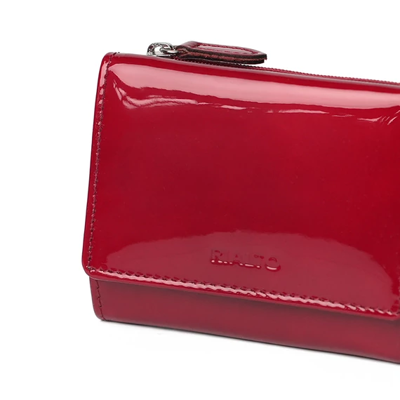 Patent Leather Wallet Midi Ruby